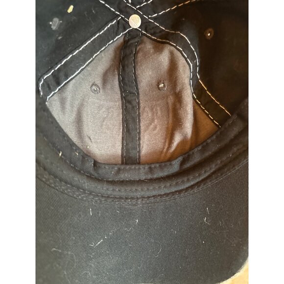 Las Vegas Raiders Adjustable Distressed Black Cap By Otto - Picture 6 of 6